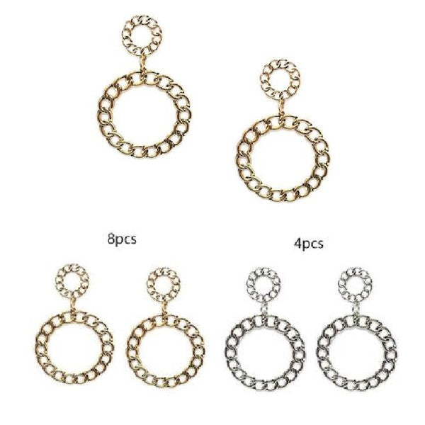 Fashion Chain Circle Earring