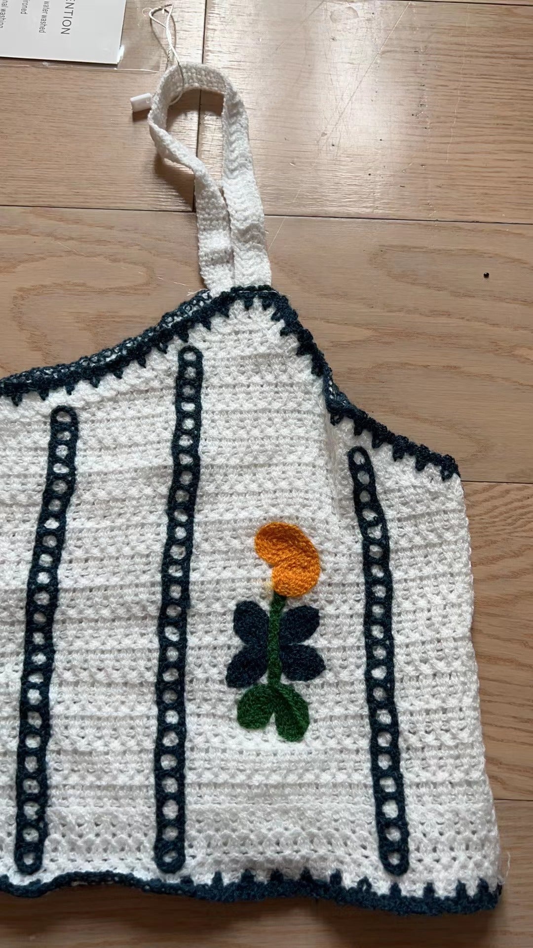 Women Summer Crocheted Cutout Sling Top Crochet hook