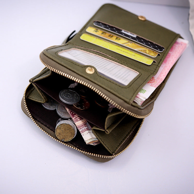 Lingge embossed coin purse