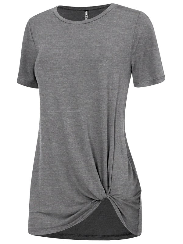 Women's Casual Shirts Twist Knot Tunics Tops