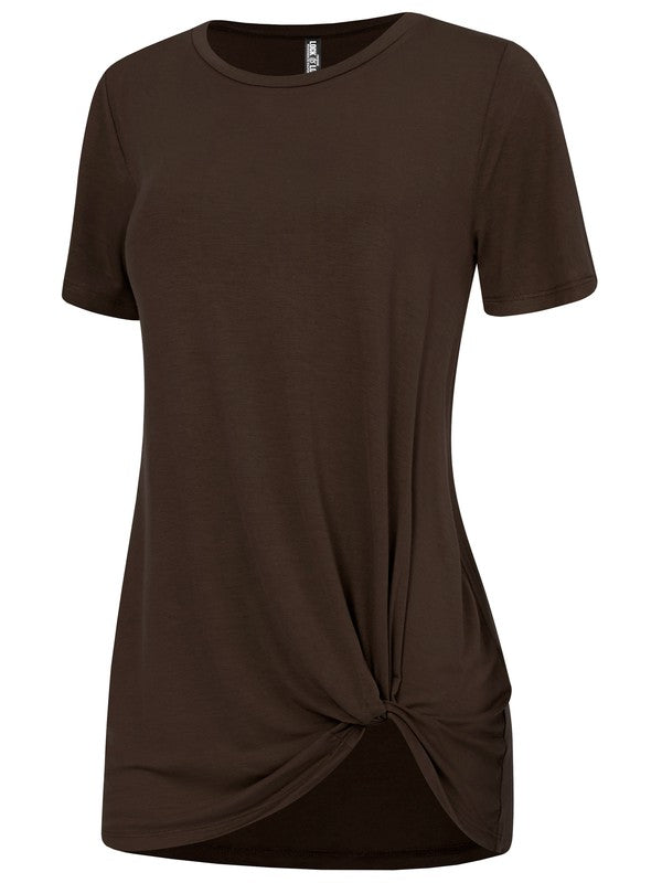 Women's Casual Shirts Twist Knot Tunics Tops