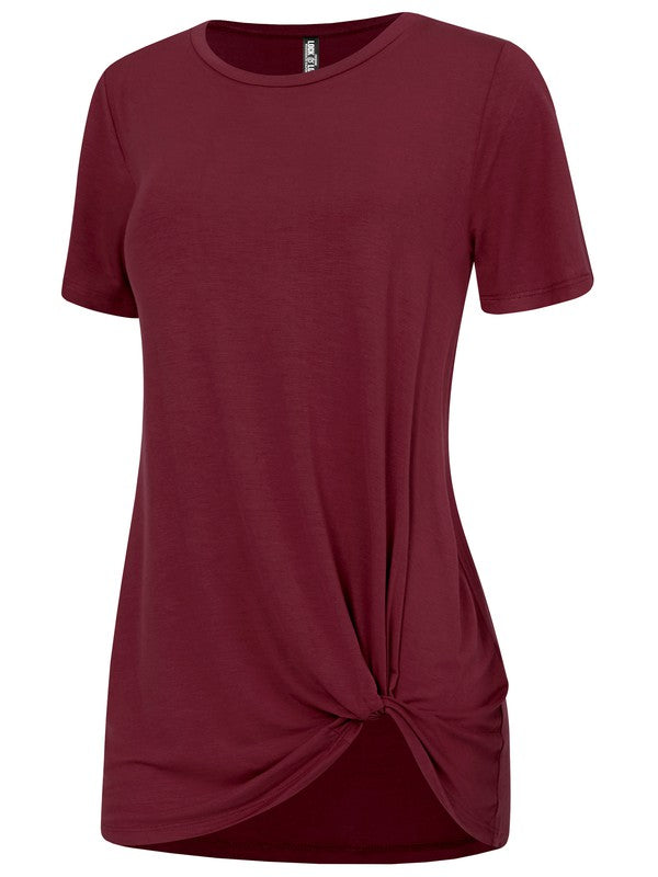 Women's Casual Shirts Twist Knot Tunics Tops