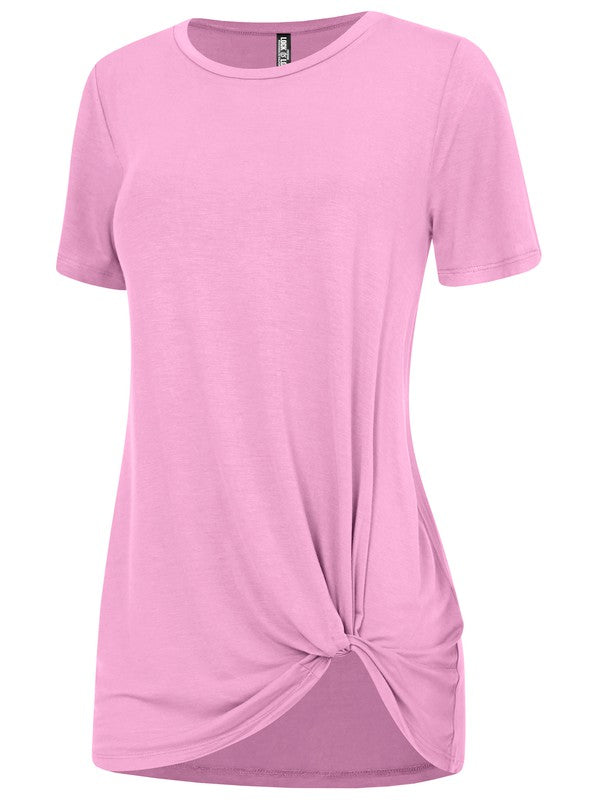 Women's Casual Shirts Twist Knot Tunics Tops