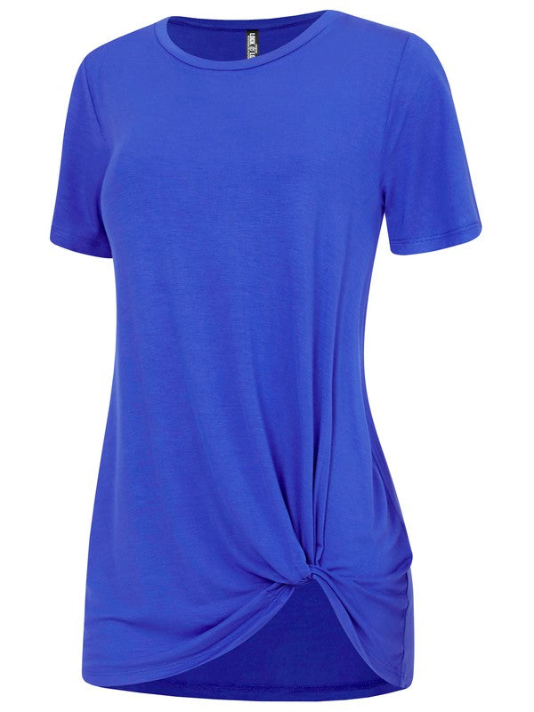 Women's Casual Shirts Twist Knot Tunics Tops