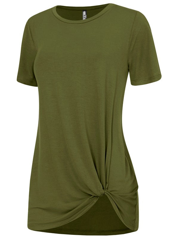 Women's Casual Shirts Twist Knot Tunics Tops