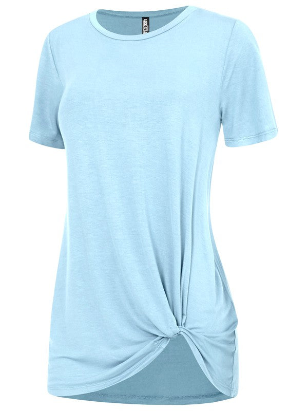 Women's Casual Shirts Twist Knot Tunics Tops