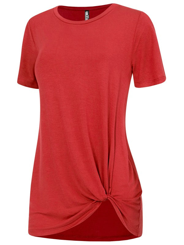 Women's Casual Shirts Twist Knot Tunics Tops