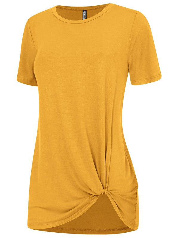 Women's Casual Shirts Twist Knot Tunics Tops