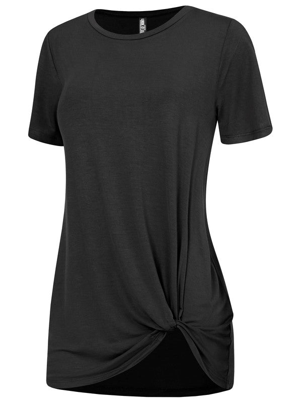 Women's Casual Shirts Twist Knot Tunics Tops