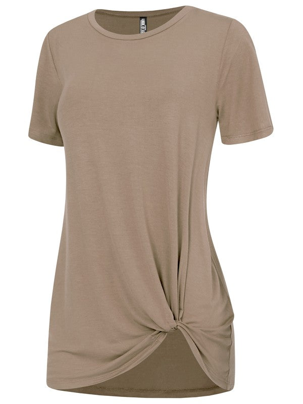 Women's Casual Shirts Twist Knot Tunics Tops