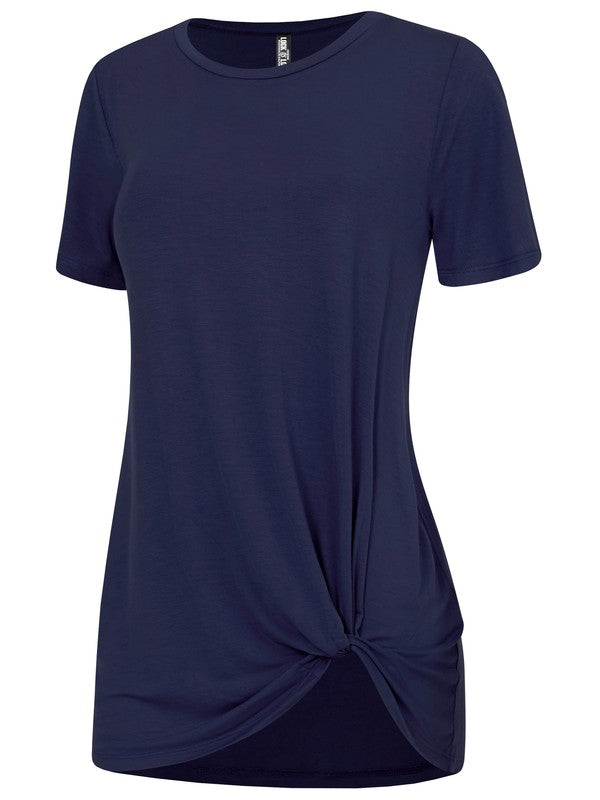 Women's Casual Shirts Twist Knot Tunics Tops