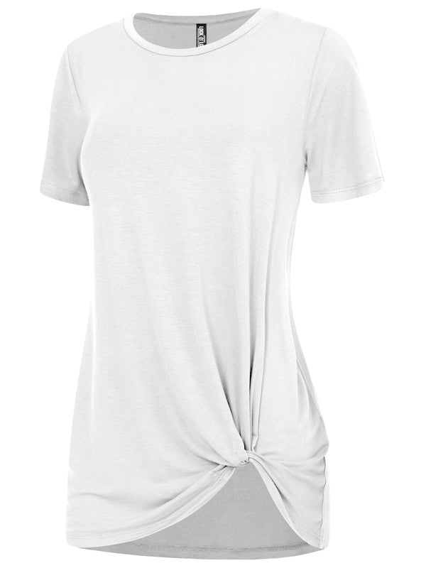Women's Casual Shirts Twist Knot Tunics Tops