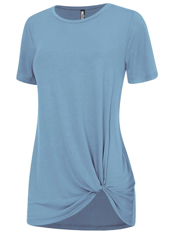 Women's Casual Shirts Twist Knot Tunics Tops