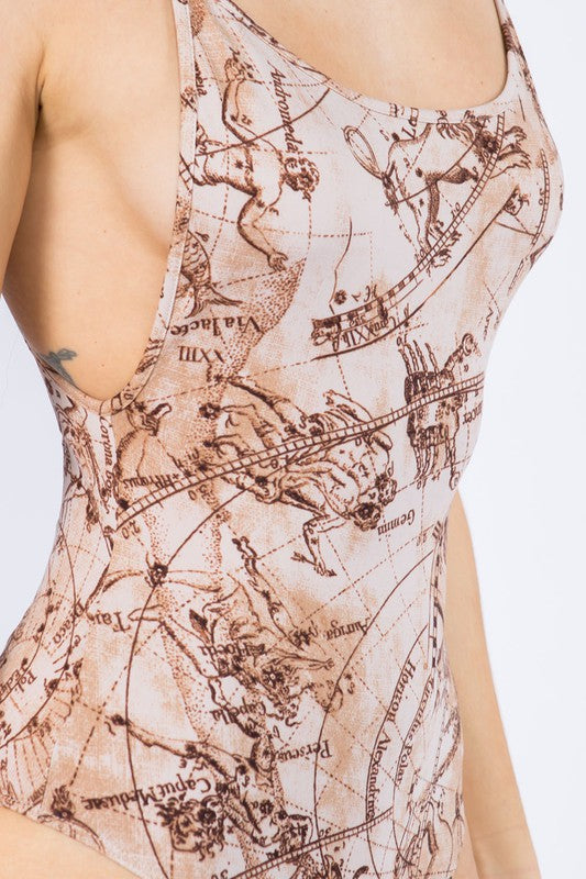 Horoscope Printed Bodysuit