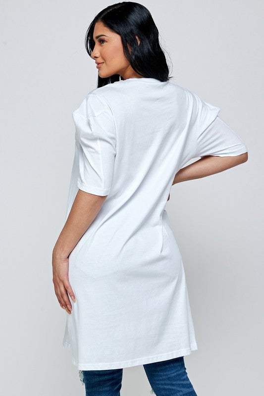 SOLID SHORT SLEEVE TOP