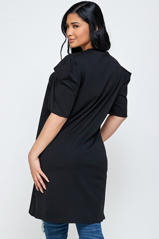 SOLID SHORT SLEEVE TOP