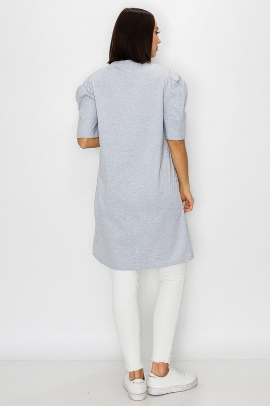 SOLID SHORT SLEEVE TOP