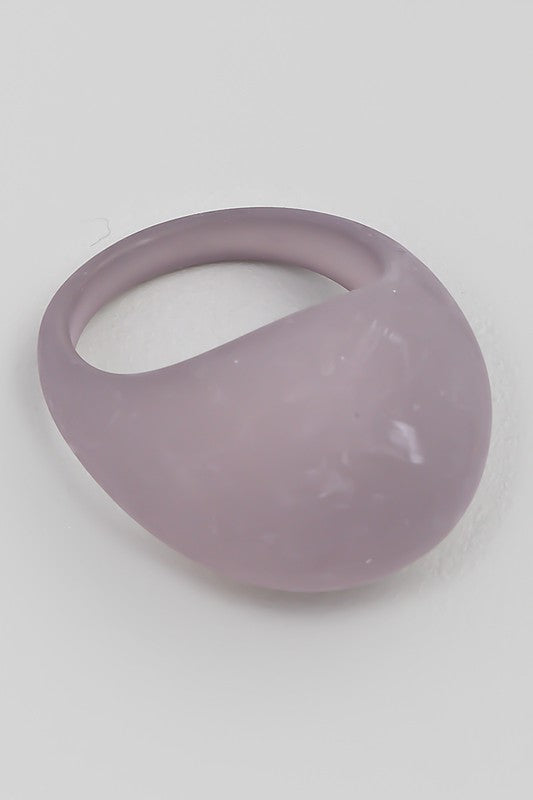 Resin Thick Dome Fashion Ring