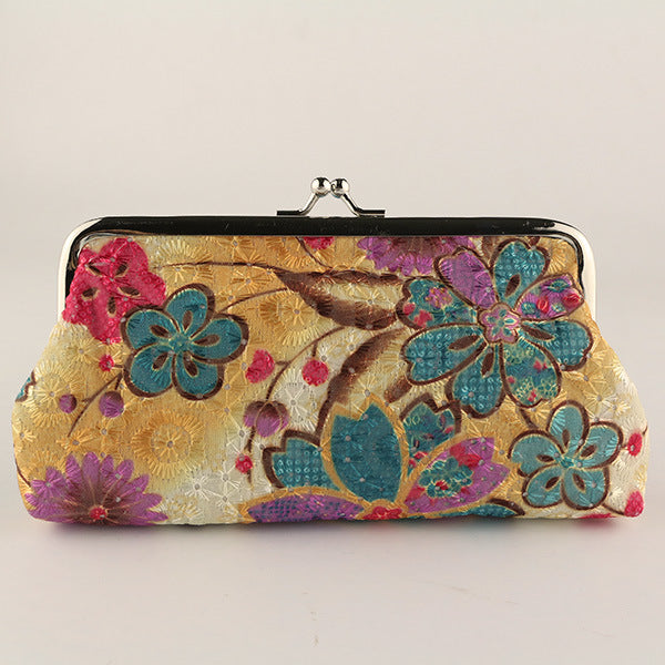 Vintage embroidered coin purse