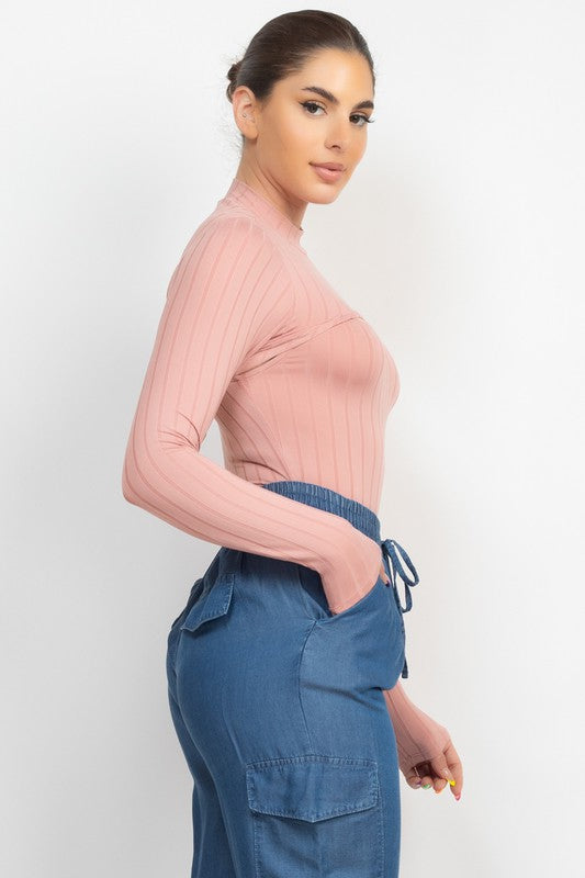 Long Sleeve Bodysuit With Shrug Top
