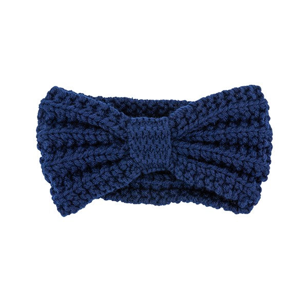 Knitted Bow Winter Head Band