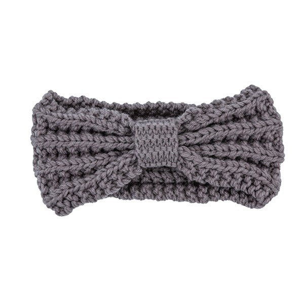 Knitted Bow Winter Head Band