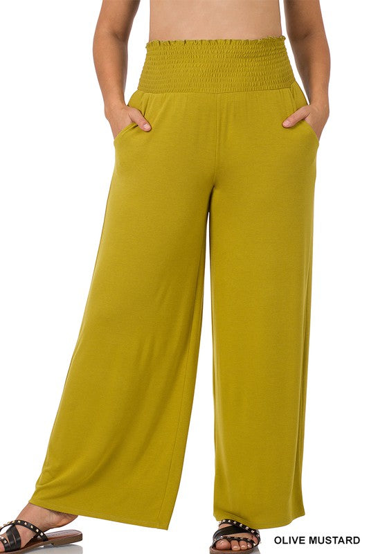 Plus Smocked Waistband Lounge Pants