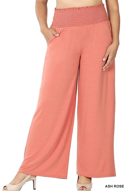 Plus Smocked Waistband Lounge Pants