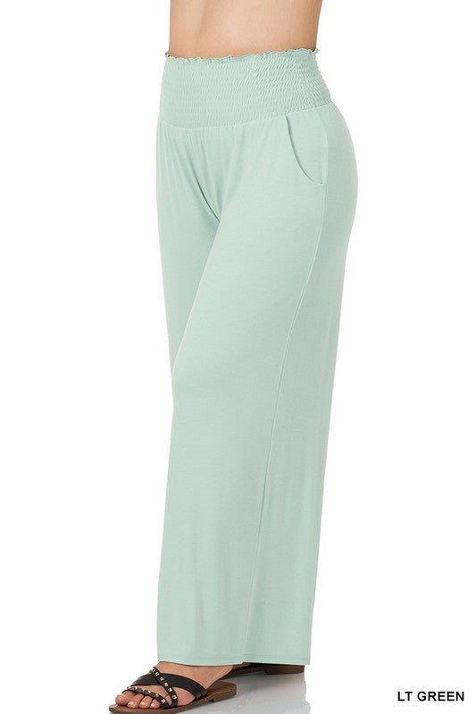Plus Smocked Waistband Lounge Pants