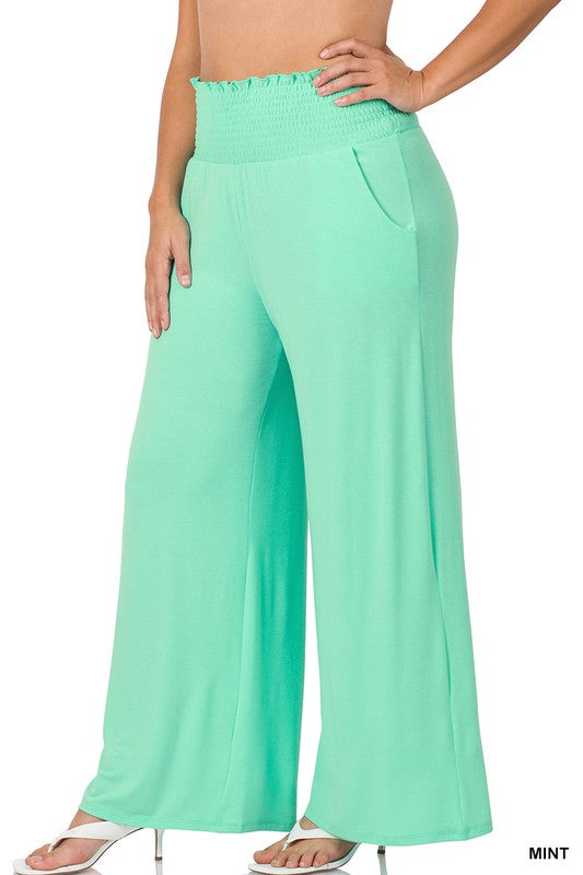Plus Smocked Waistband Lounge Pants