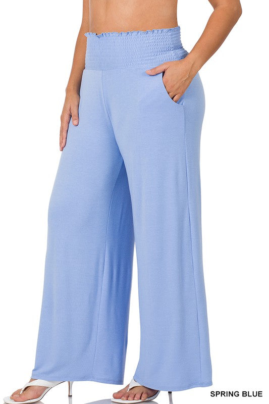 Plus Smocked Waistband Lounge Pants