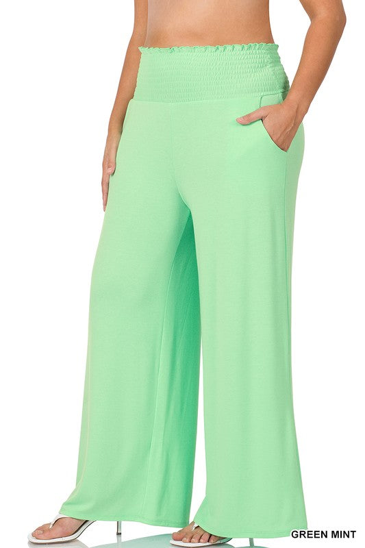 Plus Smocked Waistband Lounge Pants