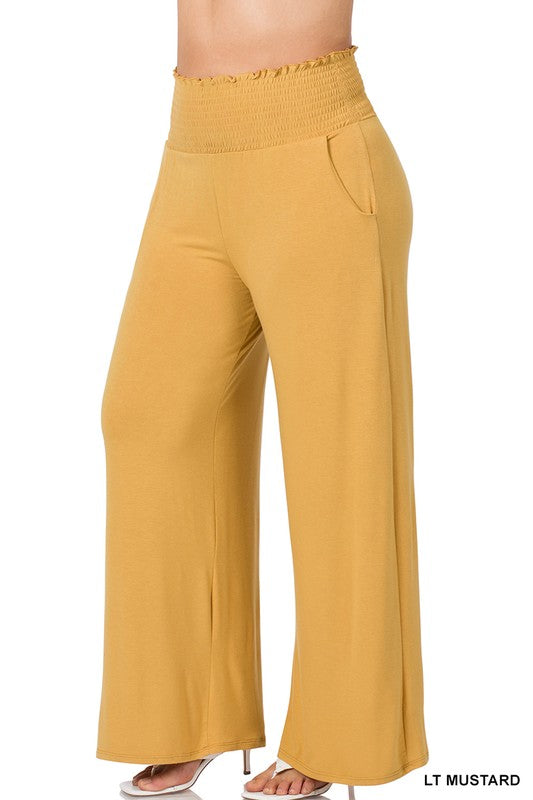 Plus Smocked Waistband Lounge Pants