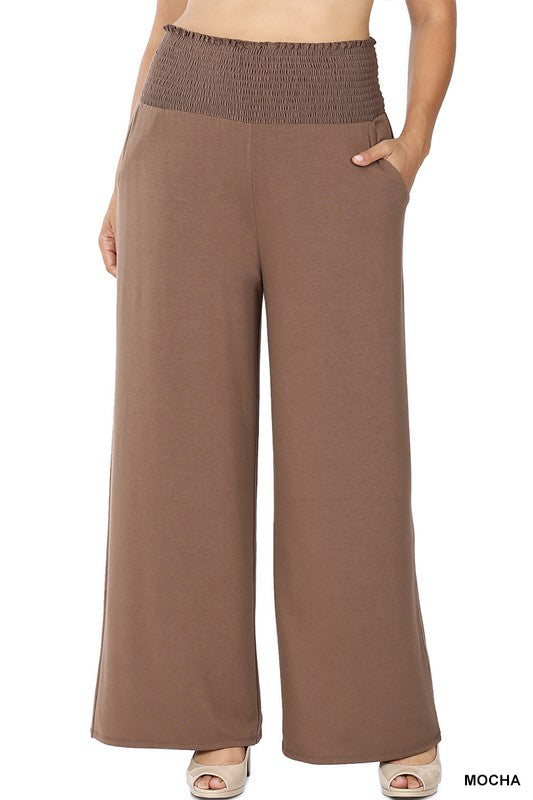 Plus Smocked Waistband Lounge Pants