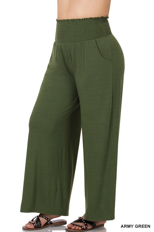 Plus Smocked Waistband Lounge Pants