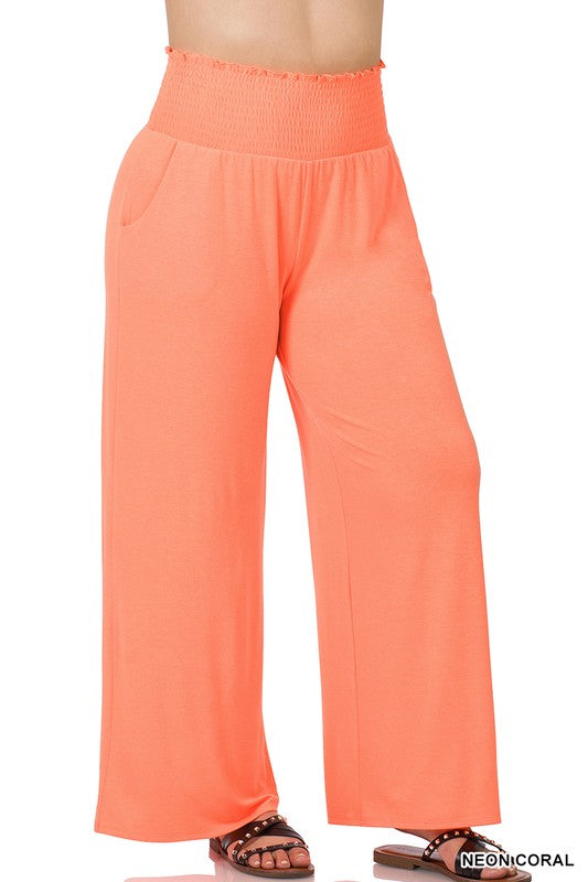 Plus Smocked Waistband Lounge Pants
