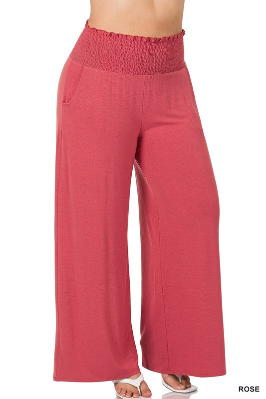Plus Smocked Waistband Lounge Pants