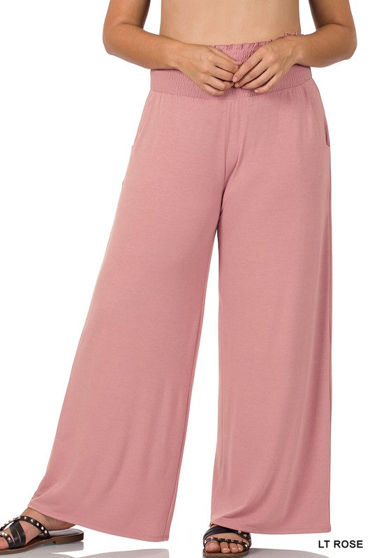 Plus Smocked Waistband Lounge Pants