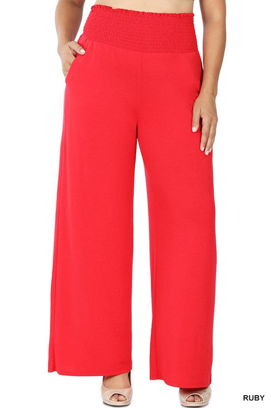Plus Smocked Waistband Lounge Pants