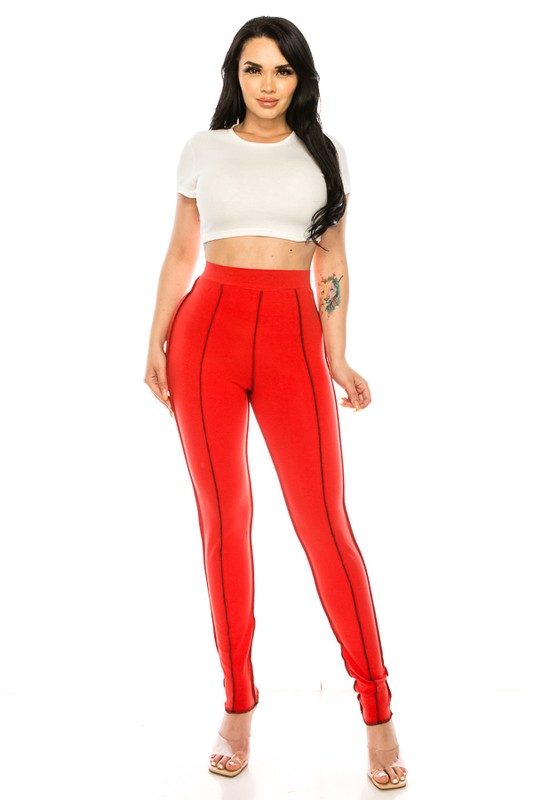 Cotton leggings Stripe