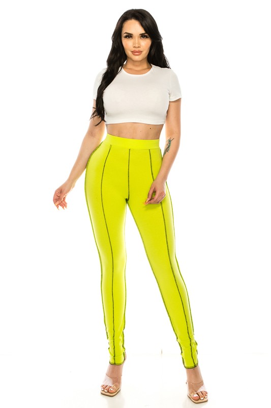 Cotton leggings Stripe