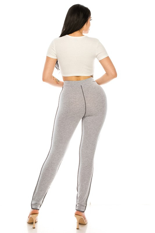 Cotton leggings Stripe