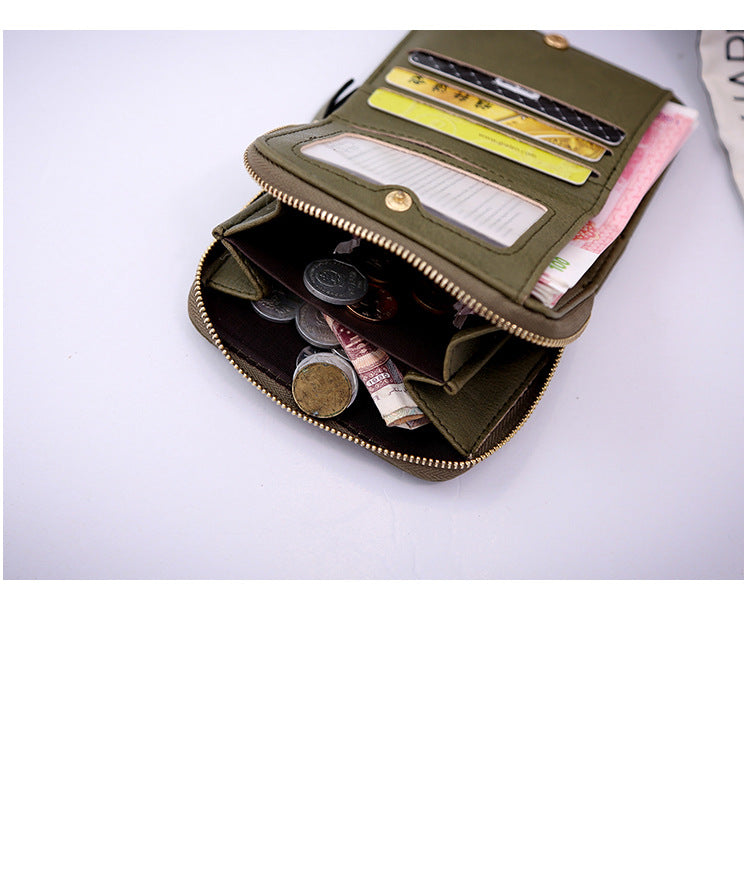 Lingge embossed coin purse