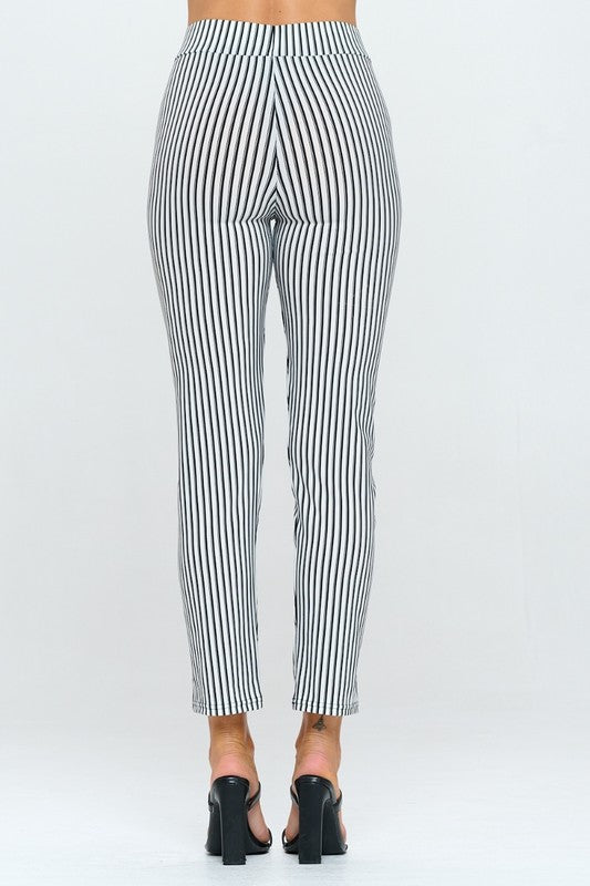 STRIPE PANTS WITH SIDE POCKET