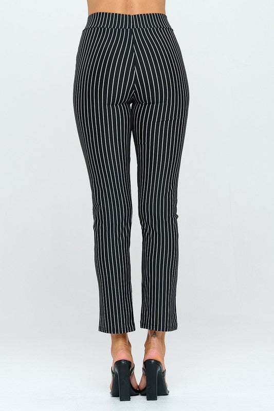 STRIPE PANTS WITH SIDE POCKET
