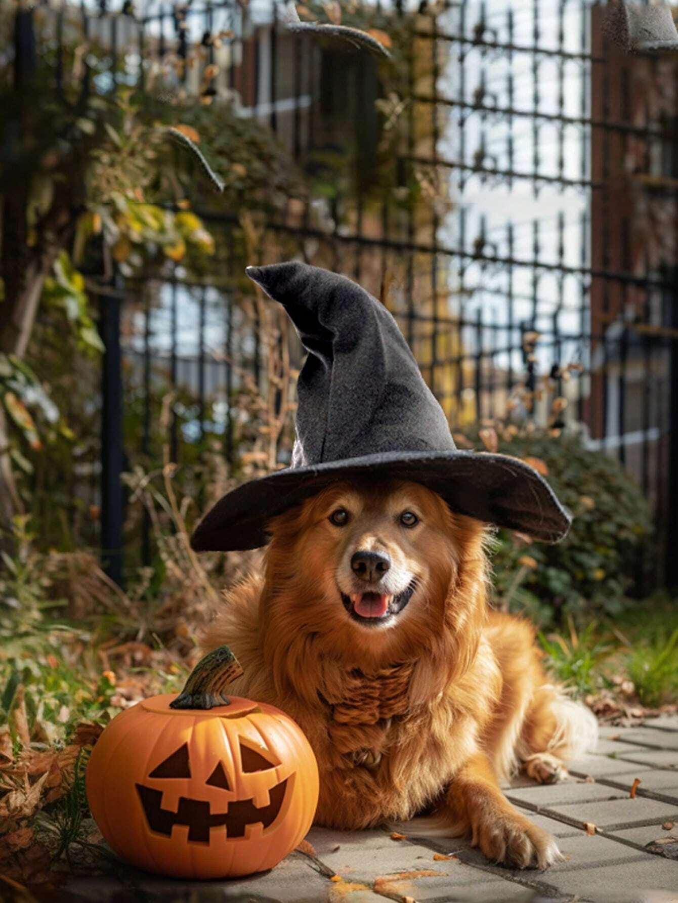 5PCS Large Witch Hat – Halloween Costume Accessory for Adults & Teens (38cm Height x 37cm Width)