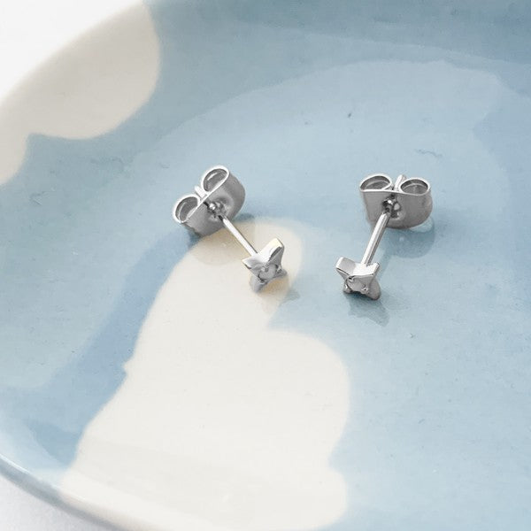 Lucky Opal Origami Studs