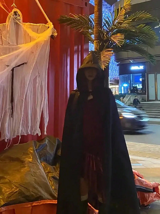 Halloween Hooded Cloak/Cape Costume for Men & Women