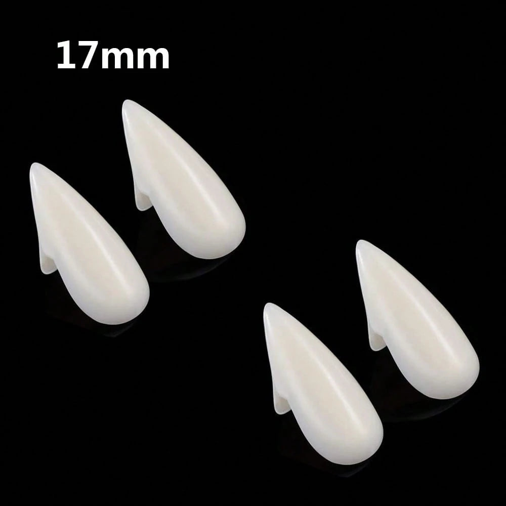 Vampire Teeth Fangs for Halloween – Realistic Reusable Vampire Fangs for Men & Women | Cosplay Costume Fake Teeth | Halloween Party Makeup Accessory