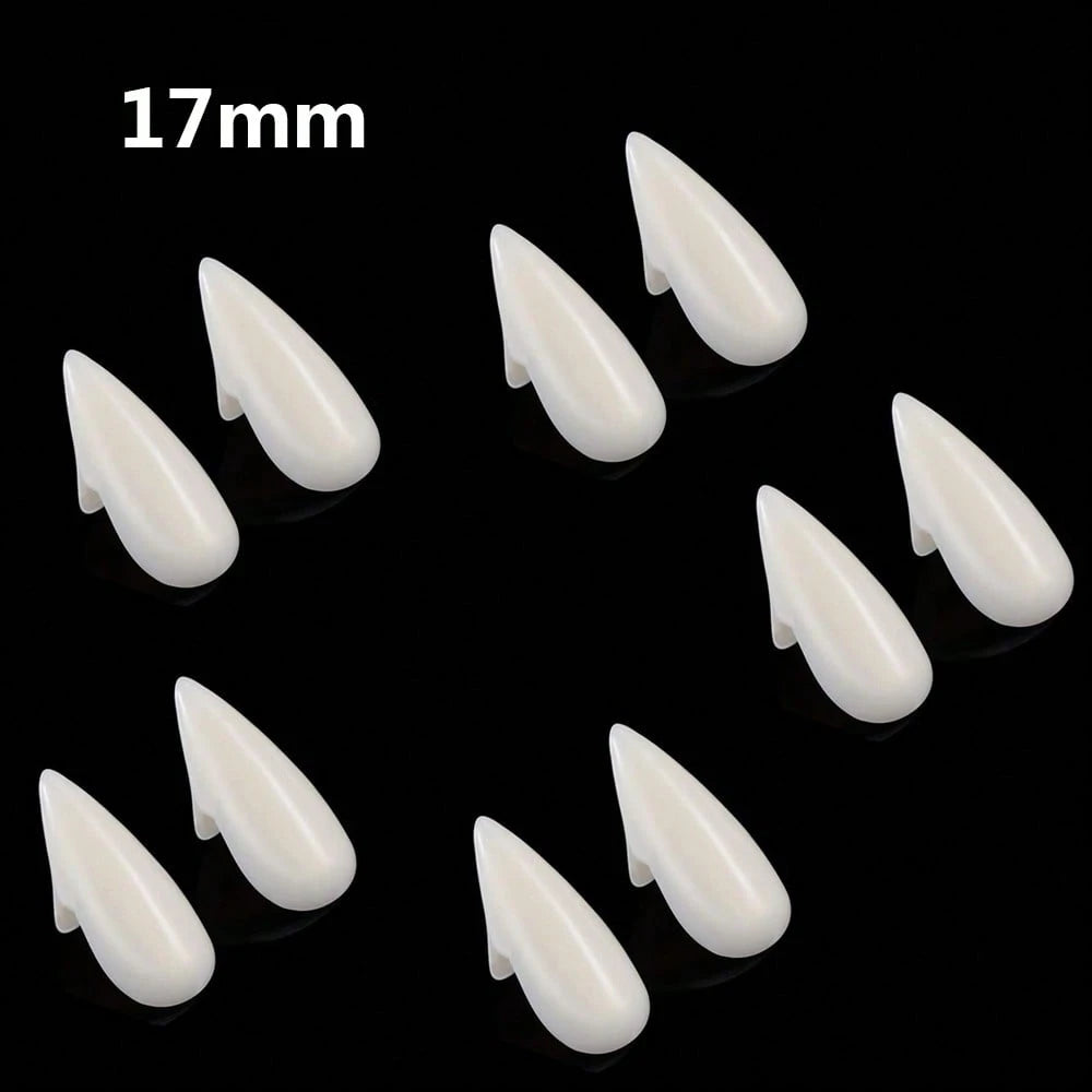 Vampire Teeth Fangs for Halloween – Realistic Reusable Vampire Fangs for Men & Women | Cosplay Costume Fake Teeth | Halloween Party Makeup Accessory